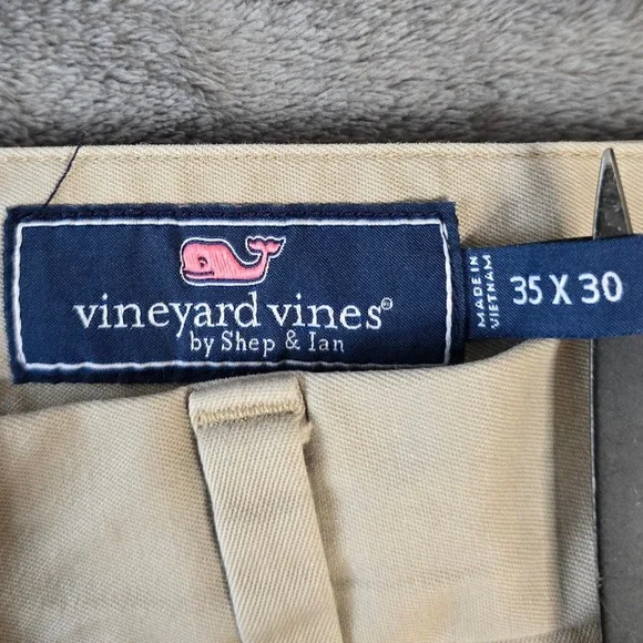 Vineyard Vines Men's Breaker Pants Khaki Tan 34x29 Cotton Twill Chinos Casual - Picture 6 of 11